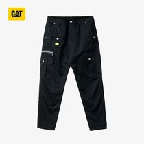 CAT Carter spring workwear pants mens black webbing multi-pocket design tooling long pants