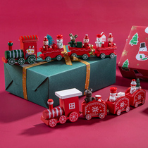 Christmas gifts Decorative ornaments Building blocks Train set Puzzle childrens car Childrens wooden toy gifts