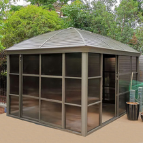Outdoor Pavilion courtyard yard sunshade canopy villa garden sun room courtyard aluminum alloy pavilion roof tent