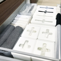 Japan imported inomat plastic bag mask small object storage cross mouth storage box drawer cosmetic cotton box