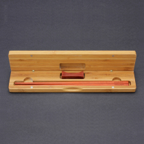 NEWREA New Sharp Whole Wood Small Leaf Purple Sandalwood Chopsticks Handmade Log Fine Gift