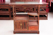 Redwood furniture Laos big red sour branch sideboard antique solid wood furniture with board side cabinet locker