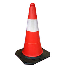 75CM reflective cone plastic round cone PE road cone wedge cone ice cake tube road cone traffic cone roadblock