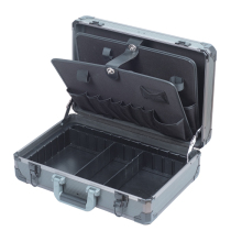 Original Clothing Taiwan Treasure Work TC-736 Silver Gray Heavy Aluminum Five Gold Tool Box Upscale Hand Multifunction Toolbox