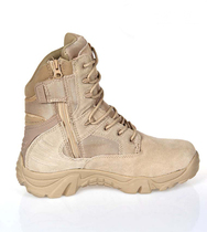 DeL New zipper high tube wear-resistant rubber China Delta desert boots tactical boots summer combat boots