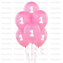 Childrens birthday party supplies Year-old supplies party decoration digital latex 1 year old balloons 6