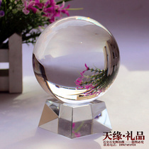 Special price transparent white crystal ball K9 artificial crystal ball Town House Feng Shui ball ornaments transfer ball Magic ball photography ball