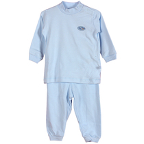 Libaby room baby spring and autumn semi high collar underwear set children split underwear