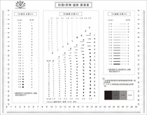 Custom inspection card packaging quality inspection ruler Stain gauge Stain ruler A3 dot line gauge Film ruler Transparent soft ruler