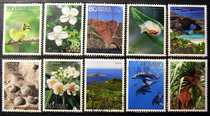 Japan Letter Pin stamps 3 World Heritage Site 5 episode C2118 10 All up