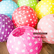 Folding paper lantern window decoration wedding room party party decoration recommended handmade paper lantern-dot system
