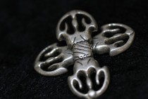 925 silver made of old Tibetan Buddhist pearl accessories single stock pattern Diamond Pestle Length 4cm 