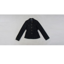 Popular ink blue plus small size slim denim short coat new product