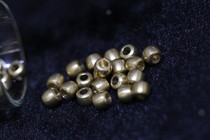620 pure bronze Tibetan Buddhist pearl accessories small barrel bead pair holes 0 0 4cm 5 cm diameter