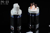 New Certificate American MCA Conductor P6-23 Carbon Fiber Pure Copper Gold-plated Power Cord Female