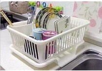 Large plastic kitchen drain rack dish drain rack kitchen utensils small department store Household Encyclopedia