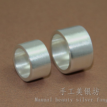 Handmade ring s99 foot silver sheep year of the year of the collection of financial plate finger frosted thick large cylinder shape customized size
