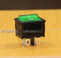 Power switch Taiwan new SCI double four leg Black Edge Green with light square boat switch R13-33B