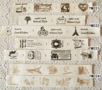 Handmade fabric DIY patchwork material cotton printed label YM031-YM037 2 5CM wide 1 m from sale
