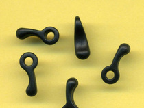 Direct sales hot-selling A033 black plastic pull climbing small comma hanging clock rope buckle Connector buckle webbing adjustment buckle