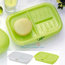 Japan imported Inomata double grid soap tray soap box soap box can drain Leaf series