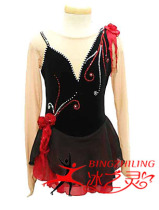 Ice spirit adult childrens figure skating suit performance suit figure skating gear skating training suit