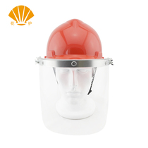 Flower protection aluminum alloy heat insulation mask 300 degree heat insulation mask high temperature resistant face safety helmet with use