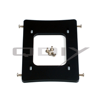 (QDIY)Acrylic hard disk turn bracket 3 5 inch turn 2 5 inch black single-sided matte hard disk turn bracket