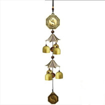 Wind chimes metal wind chimes copper bells water chimes hanging ornaments doorbells Zhaocai Town safe