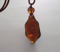 Fake 1 compensate ten Fushun amber pure natural amber blood pearl pendant necklace pendant 1-class water purification