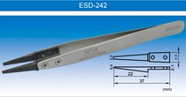 VEUTS 125MM FLAT HEAD TWEEZERS ESD-242 INTERCHANGEABLE HEAD STAINLESS STEEL ANTISTATIC TWEEZERS