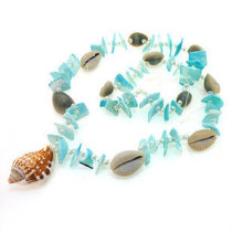 Natural conch shell necklace street stall night market hot sale specialty trinkets craft decoration children gift sweater chain