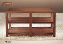 Jazz rack audio hardcover double three-layer luxury amplifier rack Black walnut color solid wood cabinet beauty equipment shelf