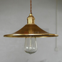 Shining lighting Nordic lamps living room modern simple creative personality restaurant bar aisle all copper retro chandelier