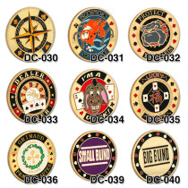 Lucky Texas Poker Chips Special Accessories Metal Code Presser Plaques Plaques Padded Wear Resistant Waterproof