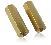 Double-pass copper post screw thickening and length copper nut hexagon copper stud isolation Post nut copper post female M3M4