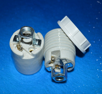 Ceramic lamp holder E27 screw mouth full tooth light chandelier table lamp universal lamp holder CCC certification lamp Port lamp accessories