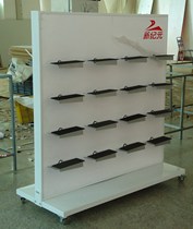 Double-sided Nakajima frame shoe rack accessories rack wooden shelf double-sided shoe rack iron medium Island shoe rack