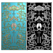 Fuqing top box cabinet side Sky bat carving material exquisite carving figure relief map gray-scale cable original picture