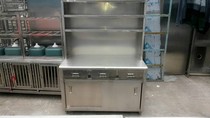 Stainless steel upper seat tea cabinet High body cabinet Flat tea cabinet Single pass cabinet with seat console