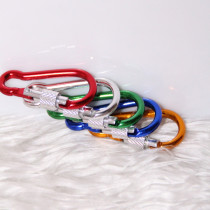 Outdoor small mountaineering buckle safety buckle backpack key chain aluminum alloy 5cm gourd belt lock quick hanging