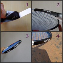 abcyee badminton racket special frame protector to reduce impact and friction racket