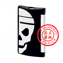 S T Dupont Anti-fan Minijet Black on white skull 10055