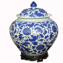 Ceramic rice jar with lid rice bucket moisture-proof and insect-proof rice bucket 5kg10kg rice storage box 30kg ceramic rice tank 20