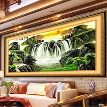 Cross-stitch printing living room new large-scale landscape Rising Sun rising landscape painting financial resources rolling New House