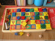 Mini combination kindergarten beaded shape combination writing board three-in-one multifunctional educational toy family fun