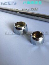  Batch hair ball flange octagonal ball flange Stainless steel pipe wardrobe clothes rod holder 16 19 22 25mm