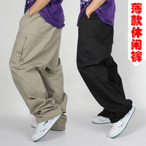 Summer large size men thin breathable loose casual pants fat size sweatpants special size trousers tide fat man