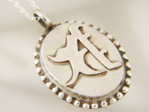 Tang Miku Zhenyan Buddhism ornaments Buddhist ornaments Sanskrit pendants to Bodhisattva pendants sterling silver