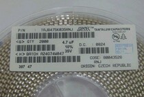Tantalum capacitor 3528 B type 4 7uF 35v TAJB475K035RNJ AVX original imported detachable sample